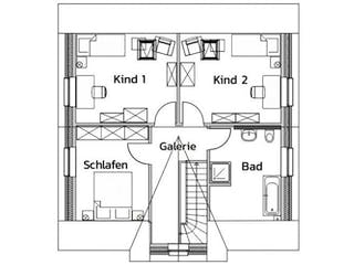 Massivhaus COAST von Kagebau,  Grundriss 1