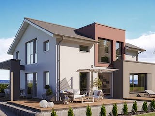 Fertighaus CONCEPT-M 169 Fellbach von Bien-Zenker Schlüsselfertig ab 568766€, Satteldach-Klassiker Außenansicht 2