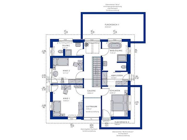Fertighaus CONCEPT-M 169 Fellbach von Bien-Zenker Schlüsselfertig ab 580874€, Satteldach-Klassiker Grundriss 2