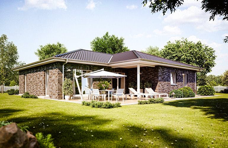 Massivhaus Cumulus 774 (inactive) von Heinz von Heiden, Bungalow Außenansicht 2