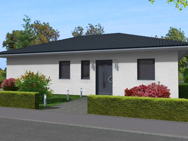Massivhaus Cuxhaven 100 von PRO-IM Neo, Bungalow Außenansicht 2
