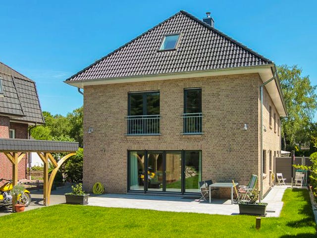 Massivhaus Duo Stadtvilla 130 von ECO System HAUS Schlüsselfertig ab 292600€, Stadtvilla Außenansicht 3