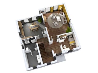 Massivhaus Einfamilienhaus EFH 142 von Ytong Bausatzhaus, Satteldach-Klassiker Grundriss 1