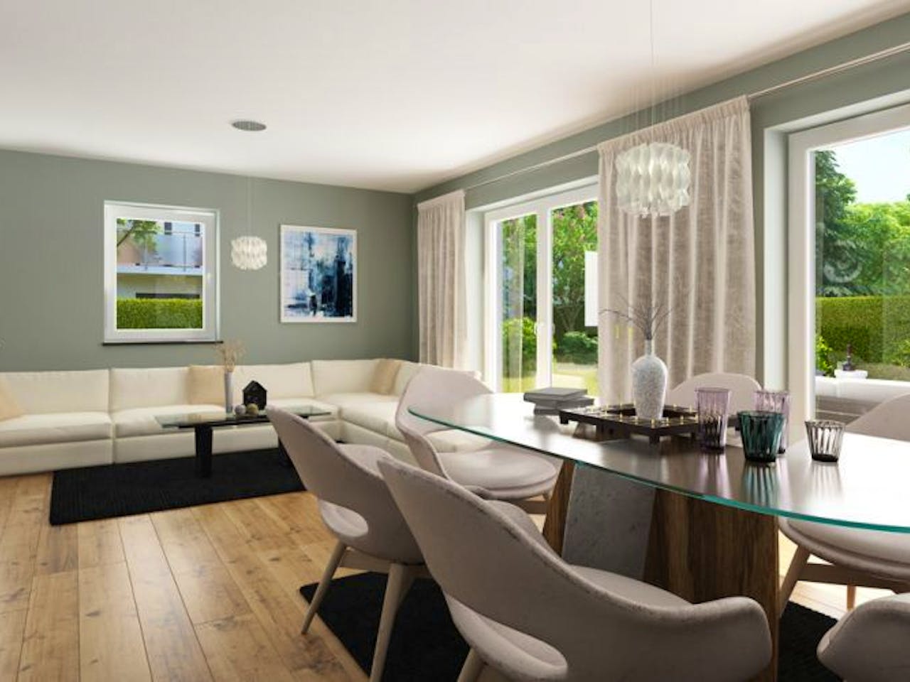 Massivhaus Einfamilienhaus EH125 Variante K von Baudirekt,  Außenansicht 1