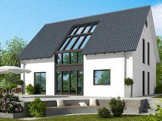 Massivhaus Einfamilienhaus EH155 Variante M von Baudirekt,  Außenansicht 1