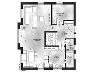 Massivhaus Einfamilienhaus Lenny von Massive Wohnbau, Grundriss 2
