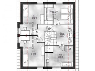 Massivhaus Einfamilienhaus Lenny von Massive Wohnbau, Grundriss 1