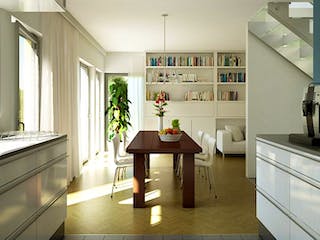 Fertighaus EVOLUTION 136 V5 von Bien-Zenker Schlüsselfertig ab 388728€, Pultdachhaus Innenansicht 1