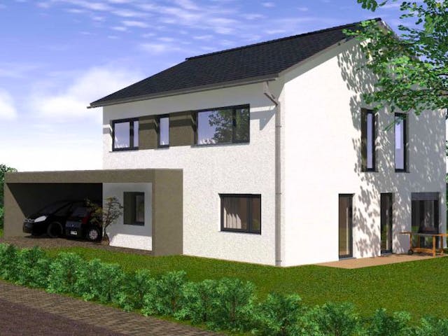 Massivhaus Familienhaus Schlupf von SAALE-Haus,  Außenansicht 1
