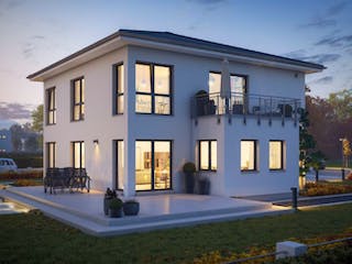 Fertighaus FamilyStyle 20.03 W von massa haus Ausbauhaus ab 195999€, Stadtvilla Außenansicht 2