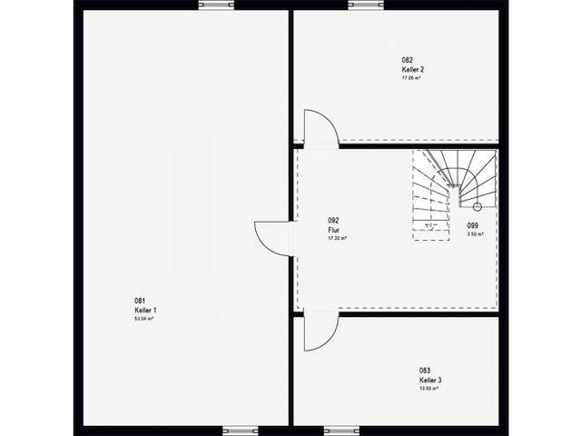 Fertighaus FamilyStyle 20.03 W von massa haus Ausbauhaus ab 195999€, Stadtvilla Grundriss 2