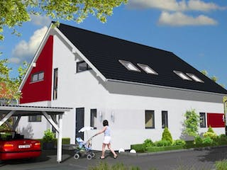 Massivhaus Frankfurt 109 von PRO-IM Neo,  Außenansicht 1