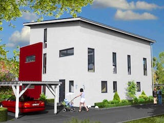 Massivhaus Frankfurt 147 von PRO-IM Neo, Außenansicht 2