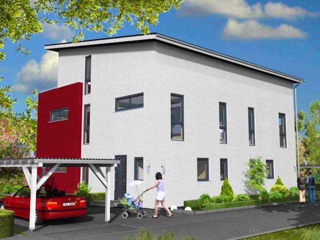 Massivhaus Frankfurt 147 von PRO-IM Neo,  Außenansicht 2