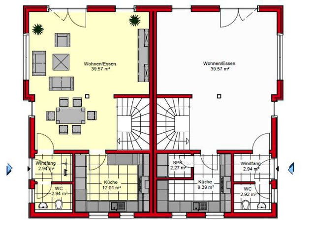 Massivhaus Frankfurt 147 von PRO-IM Neo,  Grundriss 2