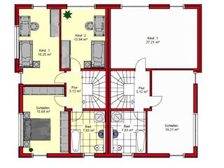 Massivhaus Frankfurt 147 von PRO-IM Neo, Grundriss 3