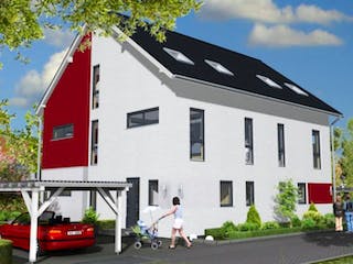 Massivhaus Frankfurt 153 von PRO-IM Neo, Außenansicht 2