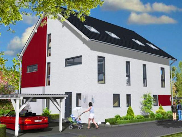 Massivhaus Frankfurt 153 von PRO-IM Neo, Außenansicht 1 Massivhaus Frankfurt 153 von PRO-IM Neo, Außenansicht 1