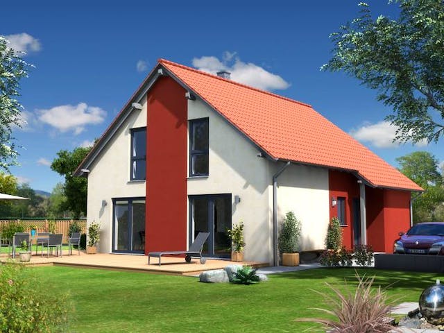 Massivhaus Haus Classic von ÄSTHETIK-HAUS Schlüsselfertig ab 224280€,  Außenansicht 2