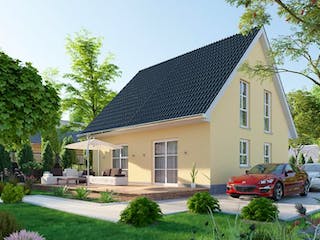 Massivhaus IL-1-124 von Elbe-Haus BauinformationsZentrum Dresden,  Außenansicht 2