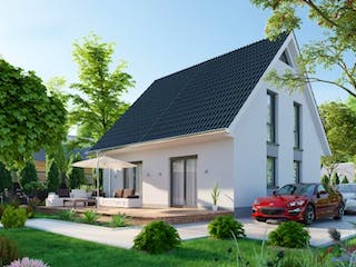 Massivhaus IL-1-124 von Elbe-Haus BauinformationsZentrum Dresden,  Außenansicht 4