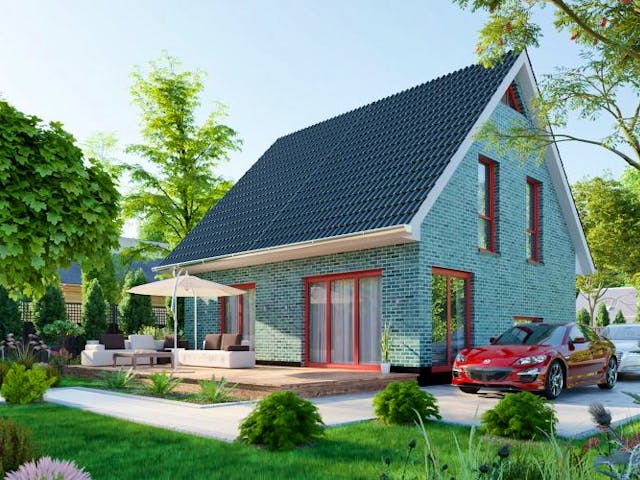 Massivhaus IL-1-124 von Elbe-Haus BauinformationsZentrum Dresden,  Außenansicht 1