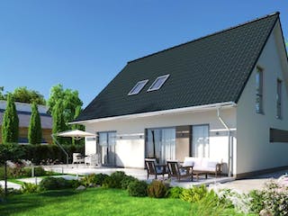 Massivhaus IL-1-152 von Elbe-Haus BauinformationsZentrum Dresden,  Außenansicht 2