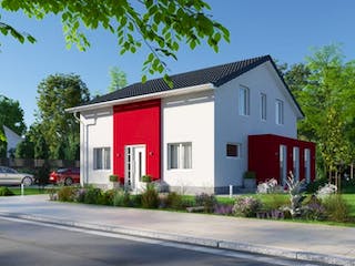 Massivhaus IL-1-166 von Elbe-Haus BauinformationsZentrum Dresden,  Außenansicht 2