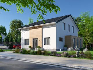 Massivhaus IL-1-166 von Elbe-Haus BauinformationsZentrum Dresden,  Außenansicht 1