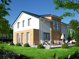 Massivhaus IL-1-166 von Elbe-Haus BauinformationsZentrum Dresden,  Außenansicht 3