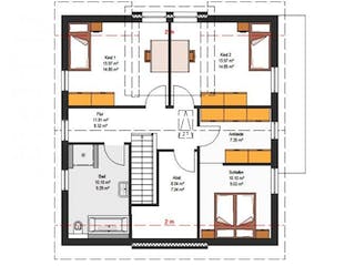Massivhaus IL-1-166 von Elbe-Haus BauinformationsZentrum Dresden,  Grundriss 1