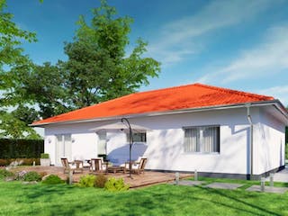 Massivhaus IL-3-102 von Elbe-Haus BauinformationsZentrum Dresden, Bungalow Außenansicht 1