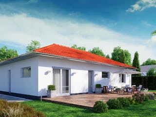 Massivhaus IL-3-102 von Elbe-Haus BauinformationsZentrum Dresden, Bungalow Außenansicht 3