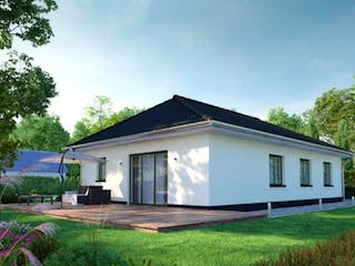 Massivhaus IL-3-104 von Elbe-Haus BauinformationsZentrum Dresden, Bungalow Außenansicht 4