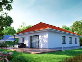Massivhaus IL-3-104 von Elbe-Haus BauinformationsZentrum Dresden, Bungalow Außenansicht 3