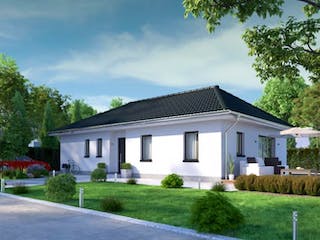 Massivhaus IL-3-104 von Elbe-Haus®, Bungalow Außenansicht 1