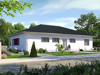 Massivhaus IL-3-122 von Elbe-Haus BauinformationsZentrum Dresden, Bungalow Außenansicht 1
