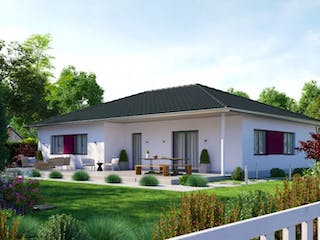 Massivhaus IL-3-122 von Elbe-Haus BauinformationsZentrum Dresden, Bungalow Außenansicht 2