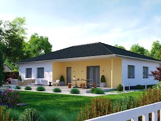 Massivhaus IL-3-122 von Elbe-Haus BauinformationsZentrum Dresden, Bungalow Außenansicht 3