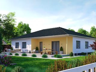 Massivhaus IL-3-122 von Elbe-Haus®, Bungalow Außenansicht 3