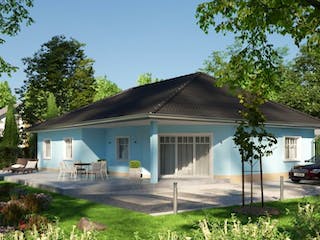 Massivhaus IL-3-132 von Elbe-Haus BauinformationsZentrum Dresden, Bungalow Außenansicht 2