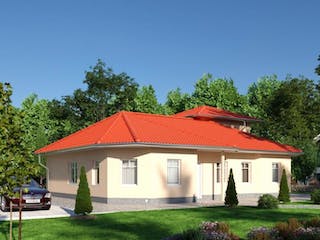 Massivhaus IL-3-164 von Elbe-Haus BauinformationsZentrum Dresden, Bungalow Außenansicht 3