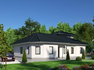 Massivhaus IL-3-164 von Elbe-Haus BauinformationsZentrum Dresden, Bungalow Außenansicht 2