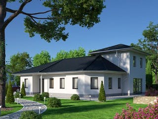 Massivhaus IL-3-164 von Elbe-Haus BauinformationsZentrum Dresden, Bungalow Außenansicht 1