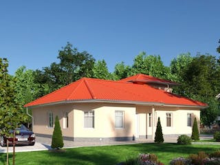 Massivhaus IL-3-164 von Elbe-Haus®, Bungalow Außenansicht 3