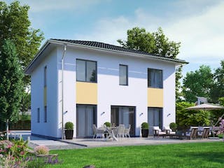 Massivhaus IL-6-139 von Elbe-Haus BauinformationsZentrum Dresden, Stadtvilla Außenansicht 4