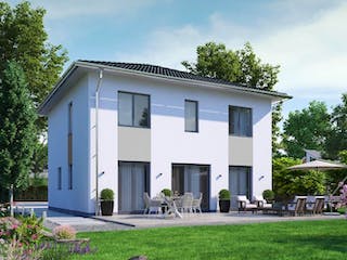 Massivhaus IL-6-139 von Elbe-Haus BauinformationsZentrum Dresden, Stadtvilla Außenansicht 2