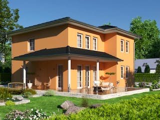 Massivhaus IL-6-154 von Elbe-Haus BauinformationsZentrum Dresden, Stadtvilla Außenansicht 4