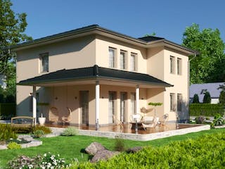 Massivhaus IL-6-154 von Elbe-Haus BauinformationsZentrum Dresden, Stadtvilla Außenansicht 1