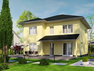 Massivhaus IL-6-155 von Elbe-Haus BauinformationsZentrum Dresden, Stadtvilla Außenansicht 1